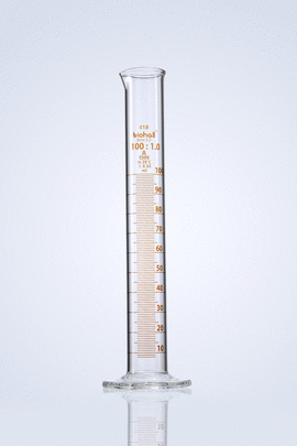 PROBETA GRADUADA BASE VIDRIO 500ml