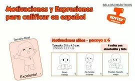 SELLOS DIDACTICOS MOTIVACIONES NIÑOS POCOYO X 4