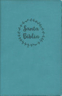 SANTA BIBLIA DE PREMIO Y REGALO NVI, LEATHERSOFT, AQUA CON CREMALLERA