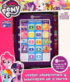 LECTOR MAGICO BIBLIOTECA DE 8 LIBROS MY LITTLE PONY