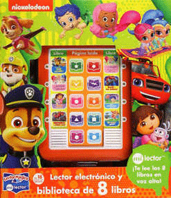 LECTOR MAGICO BIBLIOTECA DE 8 LIBROS DE NICK JR