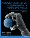 MANUFACTURA, INGENIERÍA Y TECNOLOGÍA VOL. 2, 7ª ED. KALPAKJIAN