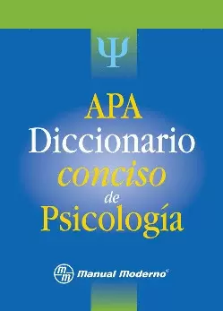 APA DICCIONARIO CONCISO DE PSICOLOGIA