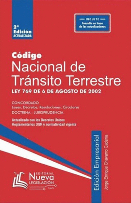 CÓDIGO NACIONAL DE TRÁNSITO TERRESTRE CONDORADO