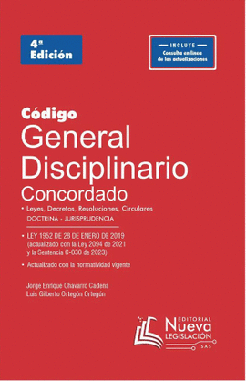 CÓDIGO GENERAL DISCIPLINARIO CONCORDADO, DOCTRINA, JURÍSPRUDENCIA