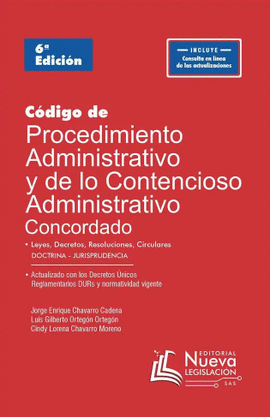 CÓDIGO PROCEDIMIENTO ADMINISTRATIVO CPACA