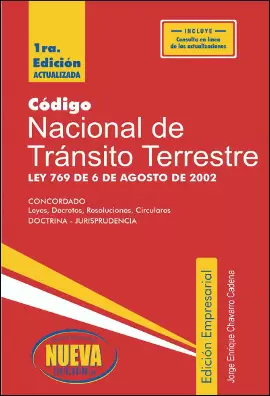 CÓDIGO NACIONAL TRÁNSITO Y TRANSPORTE 2026