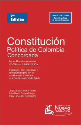 CONSTITUCIÓN POLÍTICA DE COLOMBIA 2026 CONCORDADO CON LEYES, DECRETOS