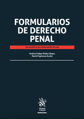 FORMULARIOS DE DERECHO PENAL