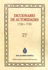 DICCIONARIO DE AUTORIDADES 1726 - 1739 ( TOMO II D-F )
