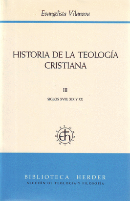 HISTORIA DE LA TEOLOGIA CRISTIANA III