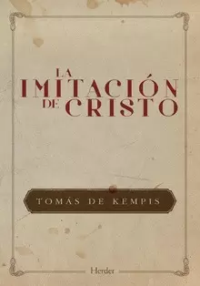 LA IMITACIÓN DE CRISTO