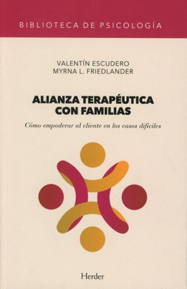 ALIANZA TERAPÉUTICA CON FAMILIAS