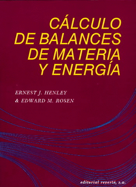 CÁLCULO DE BALANCES DE MATERIA Y ENERGÍA.    1993