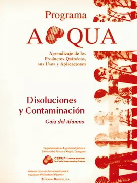 DISOLUCIONES Y CONTAMINACIÓN. GUÍA DEL ALUMNO.   1991