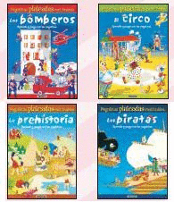 PEGATINAS PLATEADAS  (4 TÍTULOS)