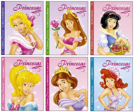 COLOREA PRINCESAS (6 TÍTULOS)