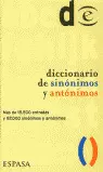 DICCIONARIO DE SINONIMOS Y ANTONIMOS-ESPASA