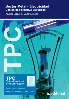 TPC SECTOR METAL - ELECTRICIDAD. CONTENIDO FORMATIVO ESPECÍFICO