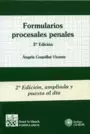 FORMULARIOS PROCESALES PENALES. INCLUYE UN CD-ROM