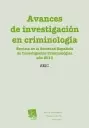 AVANCES DE INVESTIGACION EN CRIMINOLOGIA