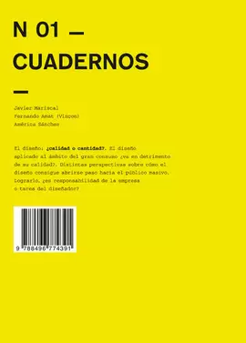 CUADERNOS 01 - DISEÑO: ¿CALIDAD O CANTIDAD?