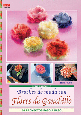 SERIE GANCHILLO Nº1. BROCHES DE MODA CON FLORES DE GANCHILLO.