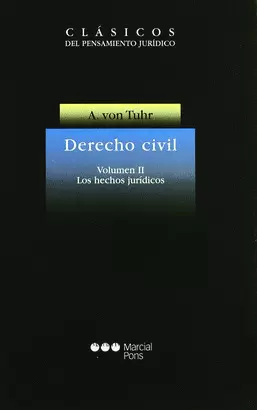 DERECHO CIVIL VOL II LOS HECHOS JURIDICOS