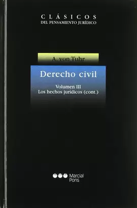 DERECHO CIVIL VOL III LOS HECHOS JURIDICOS (CONT.)
