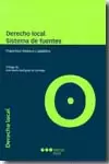DERECHO LOCAL SISTEMA DE FUENTES