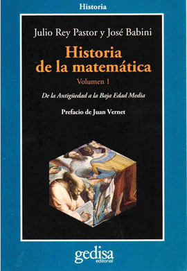 HISTORIA DE LA MATEMÁTICA. VOLUMEN 1