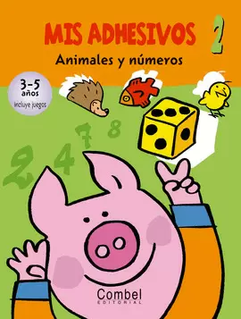 MIS ADHESIVOS 2 ANIMALES Y NUMEROS