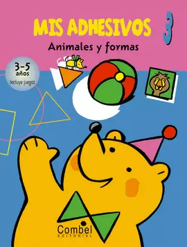 MIS ADHESIVOS 3 ANIMALES Y FORMAS