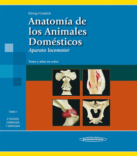 ANATOMÍA DE LOS ANIMALES DOMÉSTICOS. TOMO 1: APARATO LOCOMOTOR. TEXTO Y ATLAS COLOR