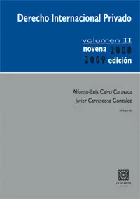 DERECHO INTERNACIONAL PRIVADO (9ª ED) VOL II