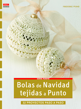 BOLAS DE NAVIDAD TEJIDAS A PUNTO