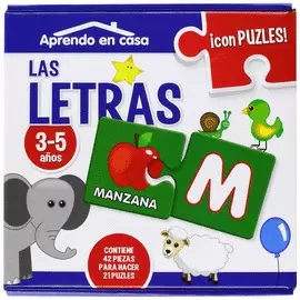 APRENDO EN CASA LAS LETRA PUZLES EDUCATIVOS (3-5 AÑOS)