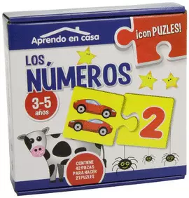 APRENDO EN CASA LOS NÚMEROS PUZLES EDUCATIVOS (3-5 AÑOS)