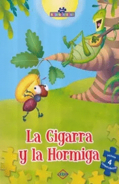 LA CIGARRA Y LA HORMIGA (4 ROMPECABEZAS)