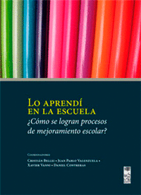 LO APRENDI EN LA ESCUELA ¿COMO SE LOGRAN PROCESOS DE MEJORAMIENTO ESCOLAR?