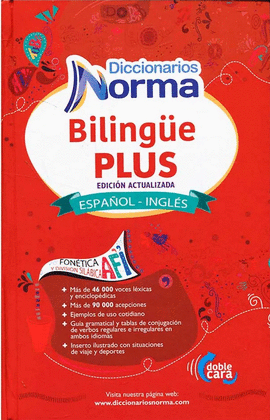 DICCIONARIO NORMA BILINGUAL PLUS ENGLISH-SPANISH