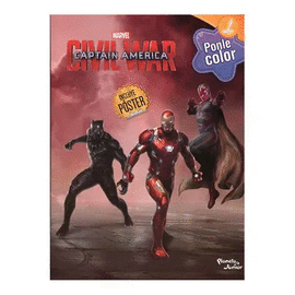 CAPITÁN AMÉRICA MARVEL CIVIL WAR. PONLE COLOR INCLUYE PÓSTER