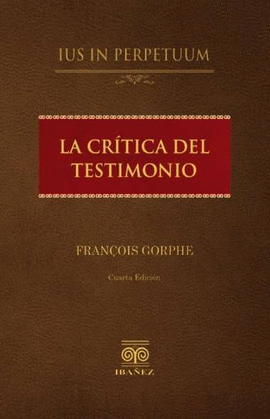 LA CRITICA DEL TESTIMONIO