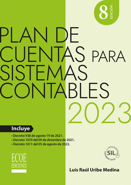 PLAN DE CUENTAS PARA SISTEMAS CONTABLES 2023  8VA EDICIÓN
