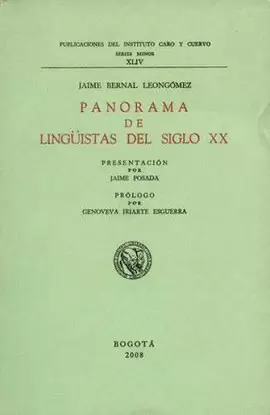 PANORAMA DE LINGÜISTAS DEL SIGLO XX