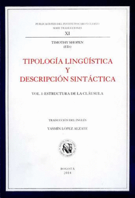 TIPOLOGÍA LINGÜÍSTICA Y DESCRIPCIÓN SINTÁCTICA