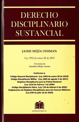 DERECHO DISCIPLINARIO SUSTANCIAL