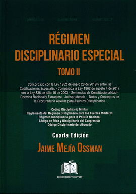 REGIMEN DISCIPLINARIO GENERAL TOMO II