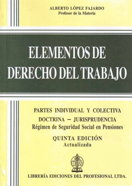 ELEMENTOS DE DERECHO DEL TRABAJO