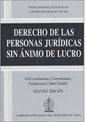 DERECHO DE LAS PERSONAS JURIDICAS SIN ANIMO DE LUCRO, 2°ED